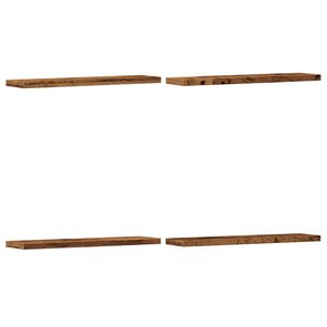 vidaXL sienas plaukti 4 gab. veca koka 40x10x1,5 cm inženierijas koks