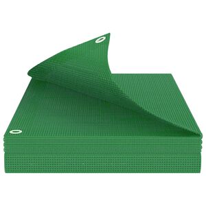 vidaXL Pārklājs ar acīm Zaļa 4 x 6 m 140 gsm PE