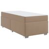 vidaXL Gultas rāmis Kapučīno 90 x 200 cm PVC