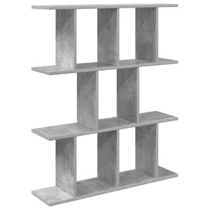 vidaXL Sienas plaukts Betona pelēks 102 x 20 x 96 cm