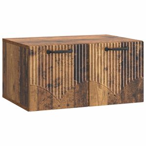 vidaXL Sienā piestiprināms TV skapis Vecs koks 59,5 x 41 x 30 cm