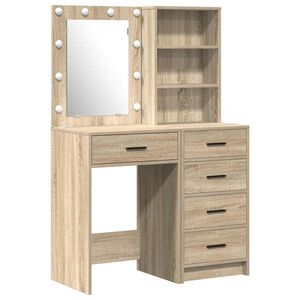 vidaXL Dressing galds 2 gab. Brūna 50 x 41 x 135 cm Inženierijas koks