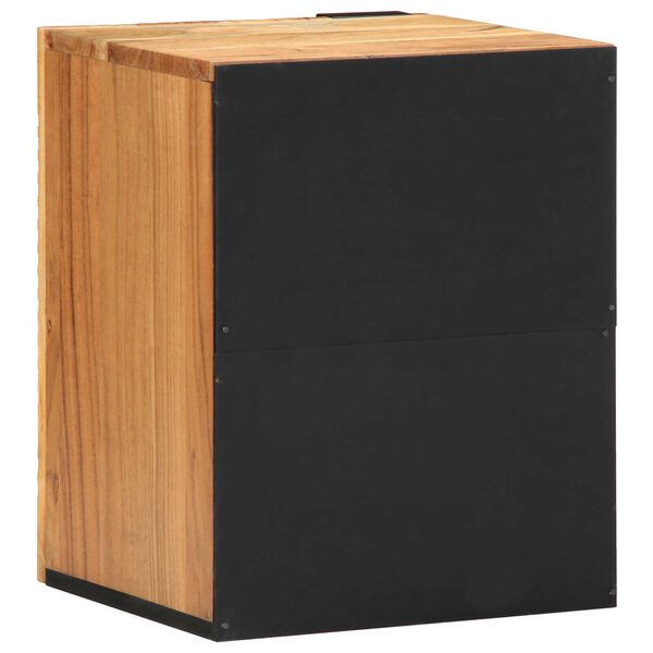 vidaXL Vannas istabas izlietnes skapītis ar durvīm Cietā akācijas koks