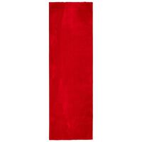 vidaXL paklājs HUARTE, īsa spalva, mīksts, mazgājams sarkans 80x250 cm