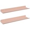 vidaXL Peldējo&scaron;ais plaukts 2 gab. Rozā 40 x 8,5 x 2,5 cm Tērauds