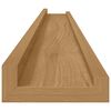 vidaXL Sienas plaukts 4 pcs Brūna 100 x 9 x 3 cm Inženierijas koks