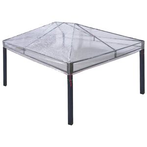 vidaXL Lapene seguma nomaiņa 400 x 300 x 32 cm Caurspīdīgs PVC