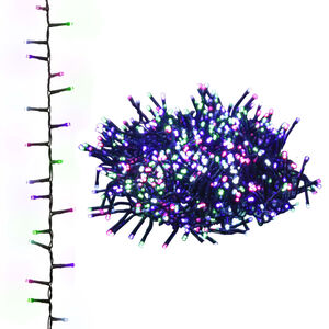 vidaXL LED lampiņu virtene ar 400 LED, pasteļtoņi, 13 m, PVC