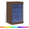 vidaXL kumode ar LED lampiņām, brūna koka krāsa, 41x37x67 cm