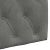 vidaXL Karājo&scaron;s galvgalis Tum&scaron;i pelēks 100 x 55 x 7 cm Samts