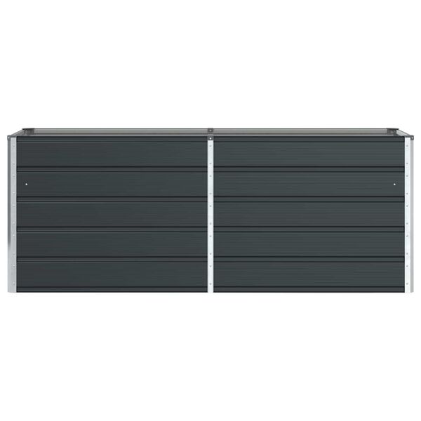 vidaXL Puķu kaste Antracīts 480 x 50 x 45 cm Cinkots tērauds