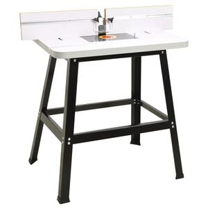 vidaXL frēzes galds, tērauds un MDF, 81x61x88 cm