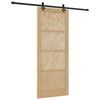 vidaXL Slīdo&scaron;ās durvis ORKDAL Dabiska 86 x 211 cm Priedes masīvkoks