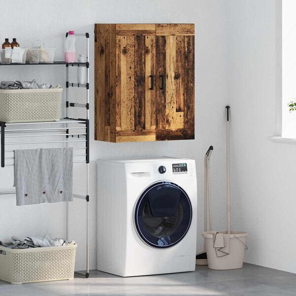 vidaXL Sienas skapis Vecs koks 69,5 x 34 x 90 cm Inženierijas koks