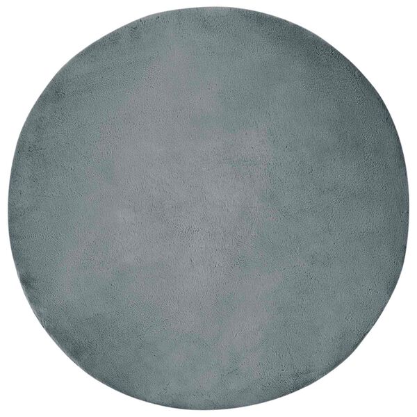 vidaXL Mākslīgā tru&scaron;a kažokādas paklājs Olite Antracīts &Oslash; 160 cm