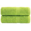 vidaXL Premium dvieļi, 2 gab., SOLUND, ābolu zaļi, 30x30 cm, 600 g/m&sup2;