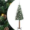 vidaXL Tievā Ziemassvētku Egle Zaļa 150 cm PVC un cietā priedes koks