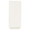 vidaXL apavu skapītis, balts, 35x35x80 cm, priedes masīvkoks