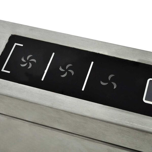 vidaXL tvaiku nosūcējs, salas tipa, LCD ekrāns