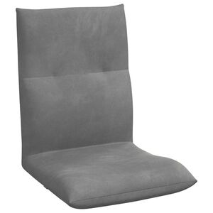 vidaXL Grīdas krēsls Tum&scaron;i pelēks 46 x 50 x 61 cm Samts
