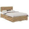 vidaXL Gultas rāmis Artisānā ozols 120 x 190 cm Inženierijas koks
