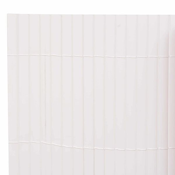 vidaXL Dārza žogs Balts 150 x 500 cm PVC