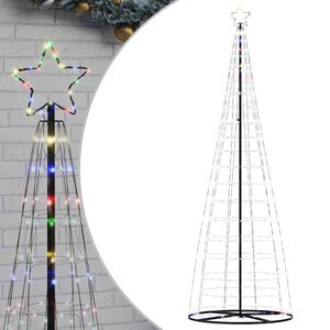 vidaXL LED Ziemassvētku eglīte 550 LED Krāsains 300 cm
