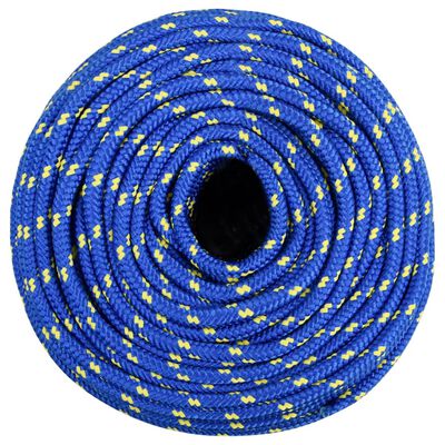 vidaXL laivu virve, zila, 10 mm, 25 m, polipropilēns