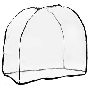 vidaXL Mājdzīvnieku ratiņu pārklājs Caurspīdīgs 66 x 35 x 59 cm PVC