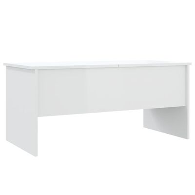 vidaXL kafijas galdiņš, balts, 102x50,5x46,5 cm, inženierijas koks