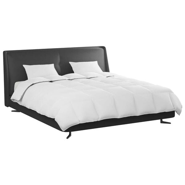 vidaXL Ziemas gultas sega ar spilvenu 3 pcs Balts Dūnu spalva