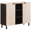 vidaXL Puse Baltā mazgā&scaron;ana apdare 90 x 33 x 75 cm Cieta mango koksne