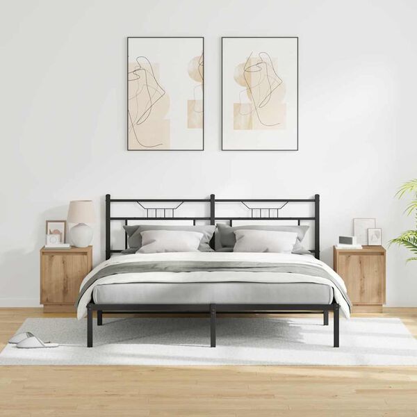 vidaXL Nakts skapītis 2 pcs Artisānā ozols 39 x 34,5 x 50 cm