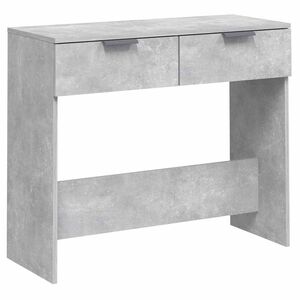 vidaXL konsoles galdiņ&scaron;, betona pelēks, 90x36x75 cm, inženierijas koks