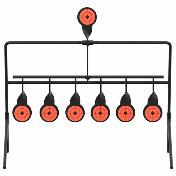 vidaXL Atjaunojamais mērķis Melna 38 x 20,5 x 33 cm Tērauds