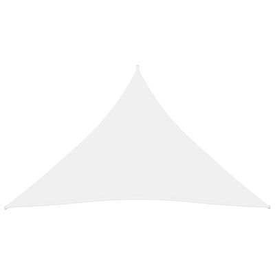 vidaXL saulessargs, 3x4x4 m, trijstūra forma, balts oksforda audums