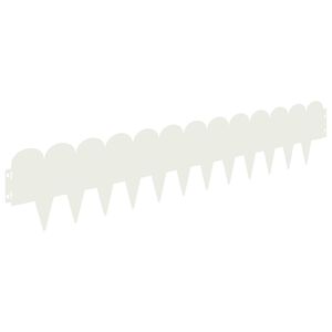 vidaXL Zāliena Apmale 20 pcs 103 x 20 cm Tērauds Balts