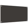 vidaXL Virtuves aizsargpanelis 2 pcs Tum&scaron;i pelēks 100 x 50 cm