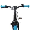 vidaXL Bērnu Velosipēds 18 Collas 5-7 gadiem Melna