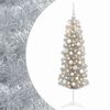 vidaXL Mākslīgā slaida Ziemassvētku egle ar bumbiņām 150 cm 150 LED