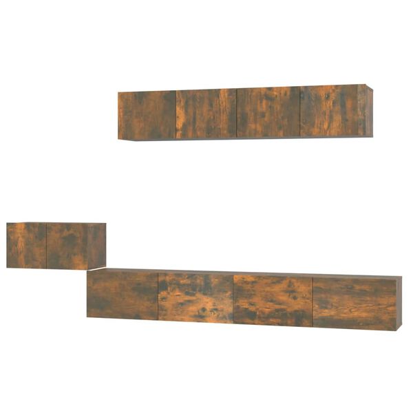 vidaXL 5-daļīgs TV skapī&scaron;u komplekts, ozola krāsa, inženierijas koks