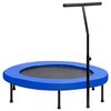 vidaXL fitnesa batuts ar rokturi un aizsargapmali, 122 cm
