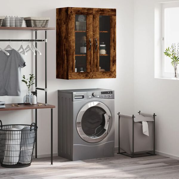 vidaXL sienas skapītis, 69,5x34x90 cm, inženierijas koks, koka krāsa