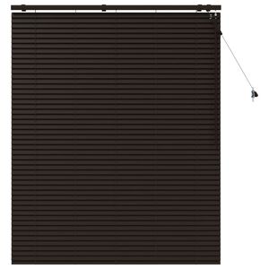 vidaXL Venēcijas žalūzija Tum&scaron;i brūna 130 x 160 cm 35 mm