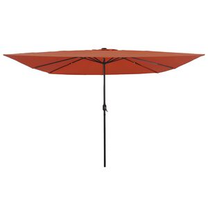 vidaXL Dārza parasols Sarkanbrūns 295 x 295 x 245 cm