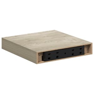 vidaXL sienas plaukts, ozolkoka krāsā, 23x23,5x3,8 cm, MDF
