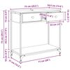 vidaXL Konsoles galds ar atvilktni Artisānā ozols 75 x 34,5 x 75 cm