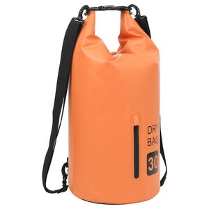 vidaXL ūdens soma ar rāvējslēdzēju, oranža, 30 L, PVC
