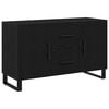 vidaXL Puse Melns ozolkoks 100 x 36 x 60 cm Inženierijas koks