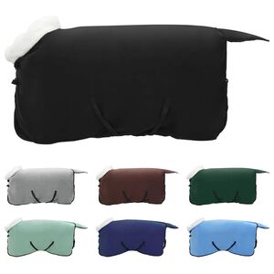 vidaXL Zirgu sega Melna 115 cm Polāra poliestera